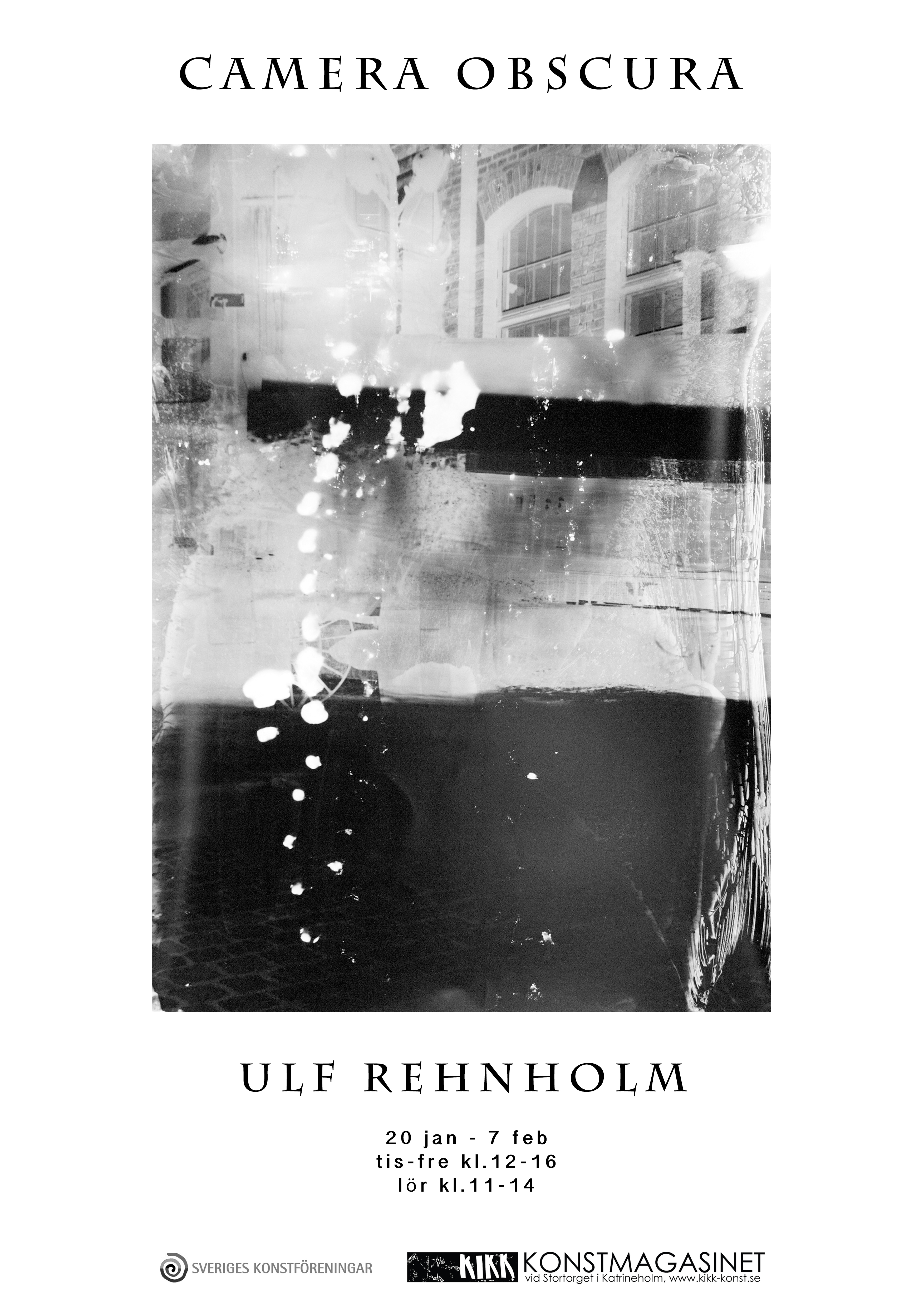 Ulf Rehnholm ställer ut på KIKK Konstmagasinet i Katrineholm med utställningen Camera Obscurra.